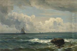 Ships Off The Coast by Mauritz F. H. de Haas