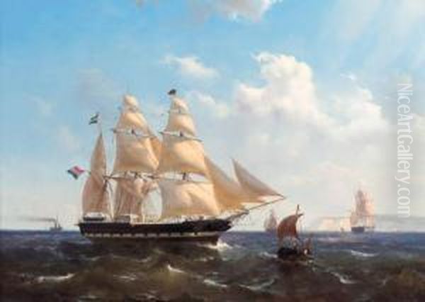 A Merchantman Off Dover - view 1