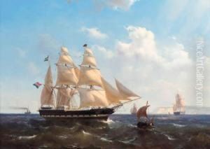 A Merchantman Off Dover by Mauritz F. H. de Haas