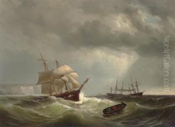 Merchant Shipping Off Dover - view 1