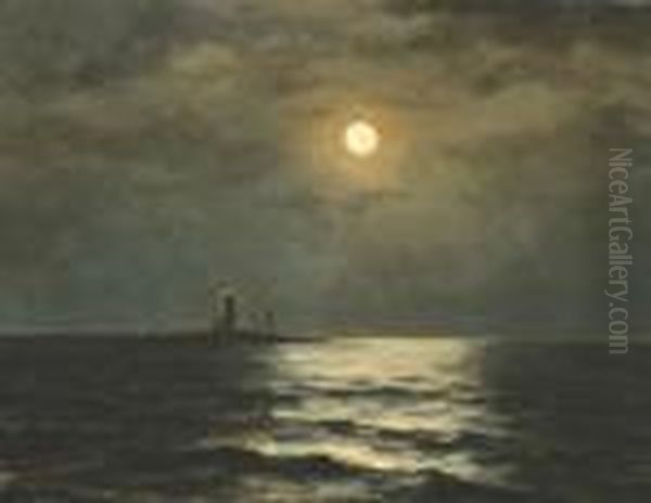 Lighthouse At Night - view 1