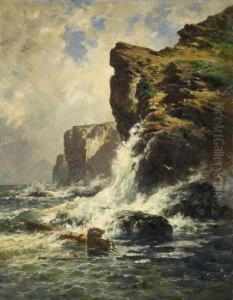 Acantilado. by Carlos de Haes