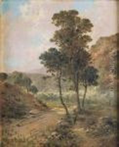 Segadora En Un Sendero by Carlos de Haes