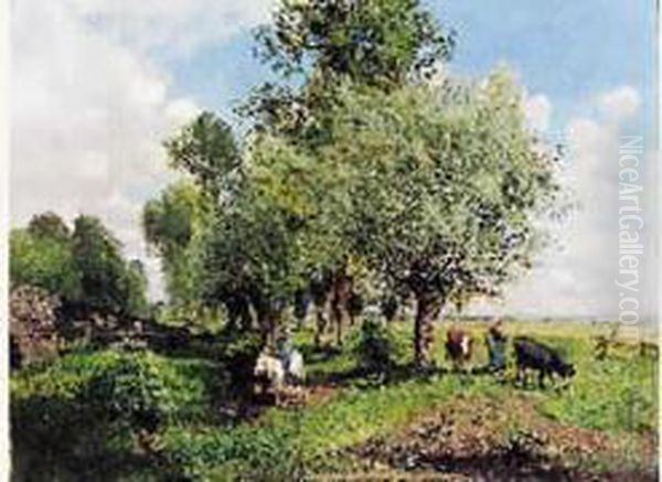 Scene De La Vie Paysanne Pres De Marlotte - view 1