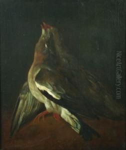 A Pair Of Paintings, Each Depicting A Pair Of Partridges