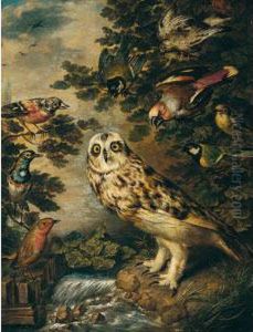 An Owl Mocked By Other Birds