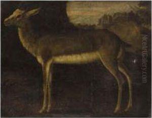 A Hind by Ferdinand Phillip de Hamilton