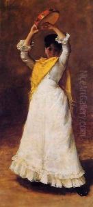The Tamborine Girl by William Merritt Chase