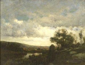 River Landscape by Franklin De Haven