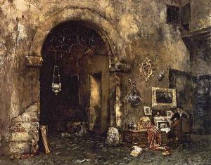 The Antiquary Shop by William Merritt Chase