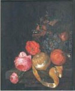 Nature Morte Aux Fruits Sur Un Entablement