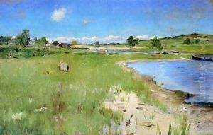 Shinnecock Hills From Canoe Place Long Island by William Merritt Chase