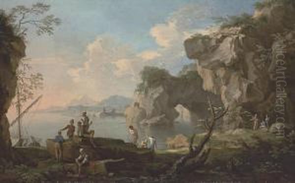 A Coastal Landscape With A Natural Arch - view 1
