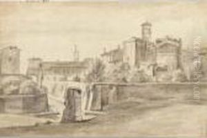 View Of Rome, With The Arch Of Titus, Via Sacra, Capitol And Santa Francesca Romana