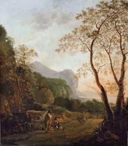 Sudliche Landschaft Mit Wanderern Und by Willem de Heusch