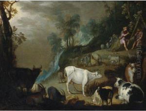 Argus And Mercury In A Landscape - view 1