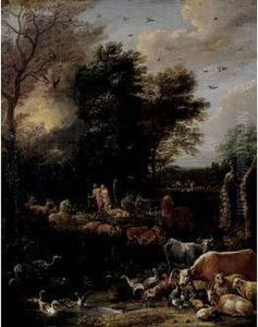 Adam Et Eve Au Paradis Terrestre