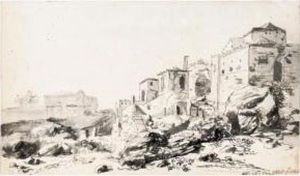 A View Of Bomarzo by Horatius Hooch