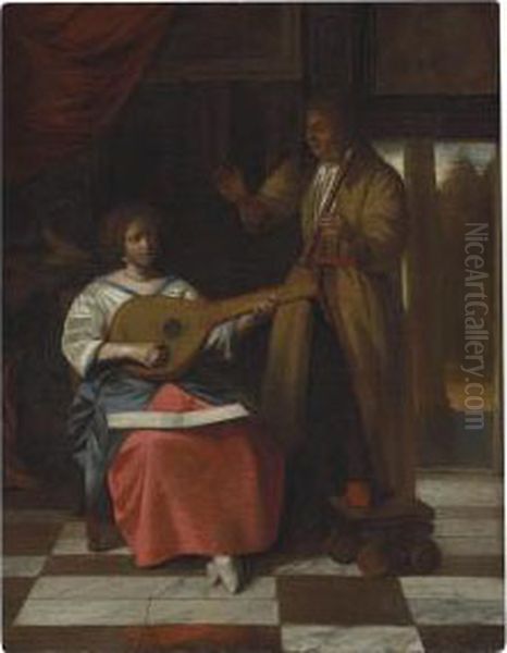 A Musical Company In An Interior - view 1