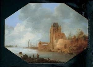Zwei Landschaften. 1.
Flusslandschaft Mit Turm Und Bastion Am Rechten Ufer. 2. Klostergebaude
An Einem Bachlauf. Zwei Landschaften. 1.
Flusslandschaft Mit Turm Und Bastion Am Rechten Ufer. 2. Klostergebaude
An Einem Bachlauf.