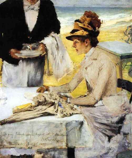 Ordering Lunch by the Seaside - view 1