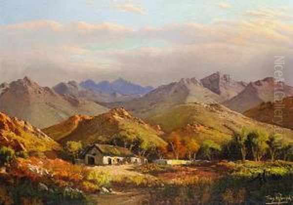 A Farmstead In A Mountain Landscape - view 1