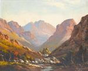 Evening Sun In A Valley