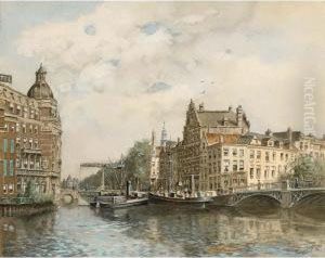 View On The Amstel And The Kloverniersburgwal, Amsterdam