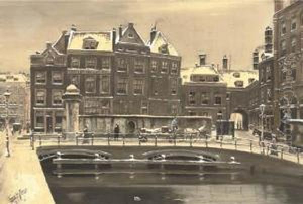 The Rokin In Winter, Amsterdam - view 1