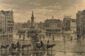 Dam Square, Amsterdam by Tinus De Jong