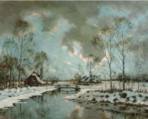 A Polder Landscape In Winter