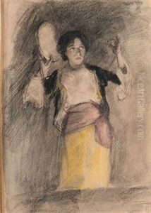 La Danseuse Au Tambourin by Johan Antonio de Jonge