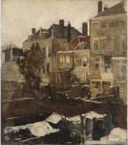 View From The Artist's Studio On The Scheveningseweg, The Hague by Johan Antonio de Jonge