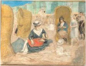 An Afternoon At The Seaside by Johan Antonio de Jonge