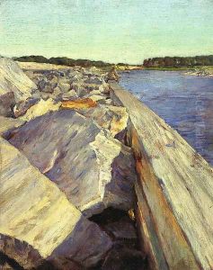 The Lone Fisherman by William Merritt Chase