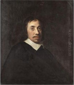 Portrait Of A Gentleman, Half Length, Wearing Black by Ludolf de Jongh