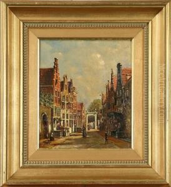 Tillskriven, Motiv Fran Amsterdam, Signerad Or De Jongh - view 1