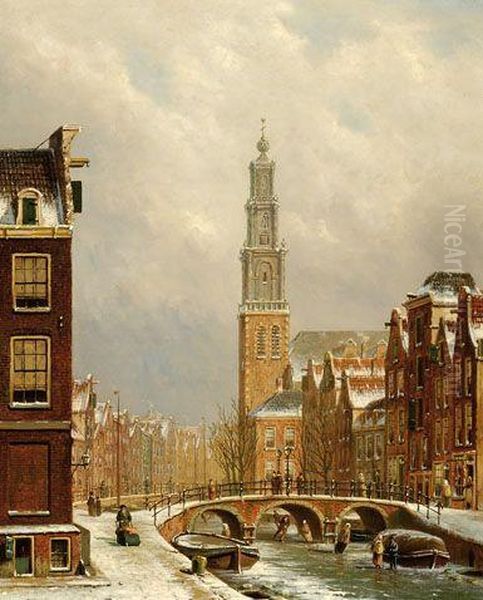 View Of Amsterdam In The Winter - view 1