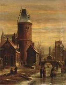 A Town In Winter A Town In Winter