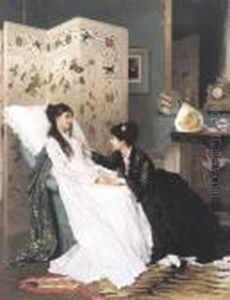 The Visit - La Visite by Gustave Leonhard de Jonghe