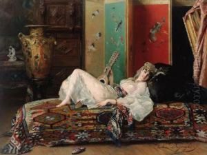 The Afternoon Siesta by Gustave Leonhard de Jonghe