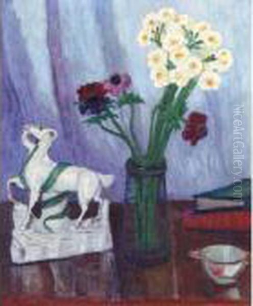 Still Life With Goat Figurine - view 1