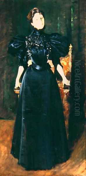 Portrait of a Lady in Black, c.1895 - view 1