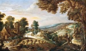 Veduta Di Un Ampio Paesaggio by Kerstiaen De Keuninck The Elder