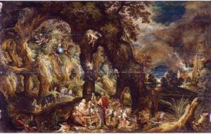 The Temptation Of Saint Anthony by Kerstiaen De Keuninck The Elder
