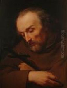 A Franciscan Monk At Prayer.