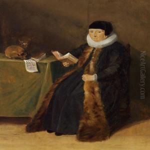 Interiorwith A Skull by Thomas De Keyser