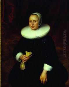 Portrait Of A Woman by Thomas De Keyser