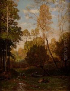 Les Lavandieres
 Sur Sa Toile D'origine 73 X 54 Cm