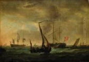 Shipping Offshore In Breezy Weather